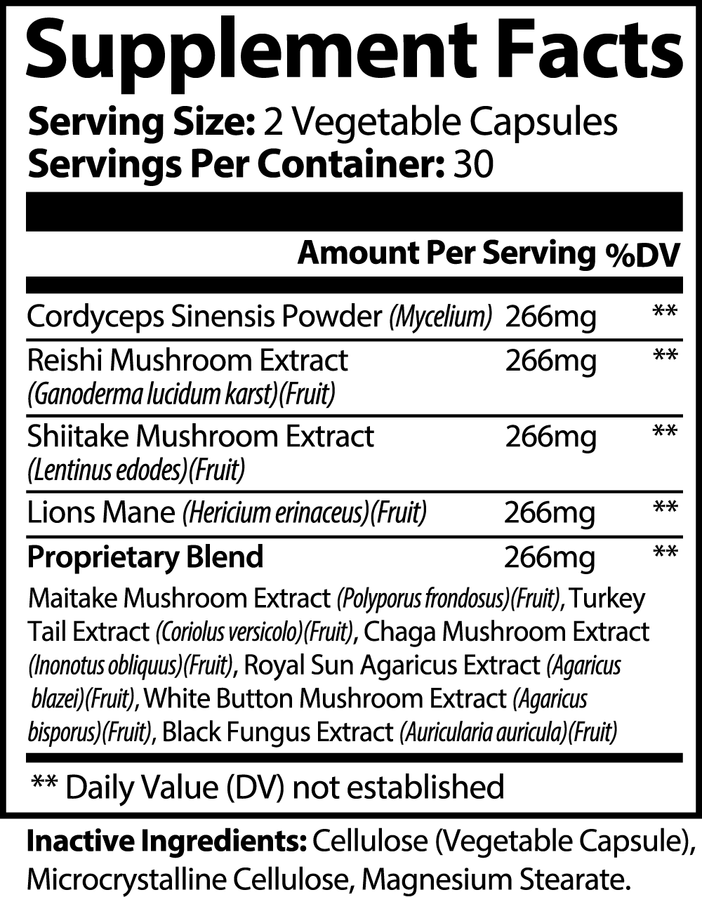 Vitality - Mushroom Complex 10 X