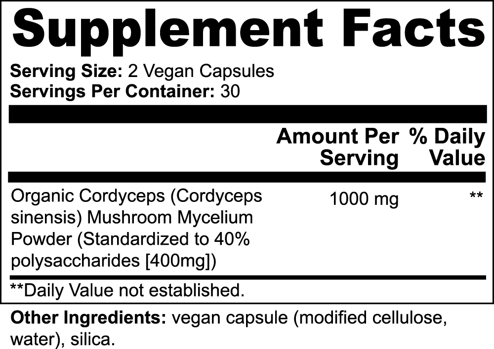 Athlete Fuel - Cordyceps Mushroom